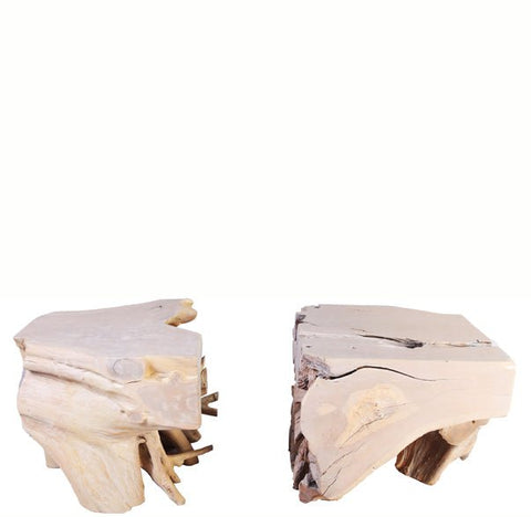 Pair of Sculptured Teak Root Coffee Table Base 1 - Dyag East