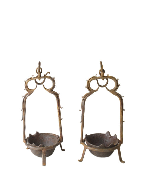 Pair of Vintage Oil Burner or Candle Holder - Dyag East