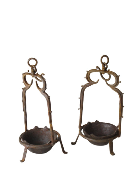 Pair of Vintage Oil Burner or Candle Holder - Dyag East