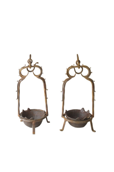 Pair of Vintage Oil Burner or Candle Holder - Dyag East