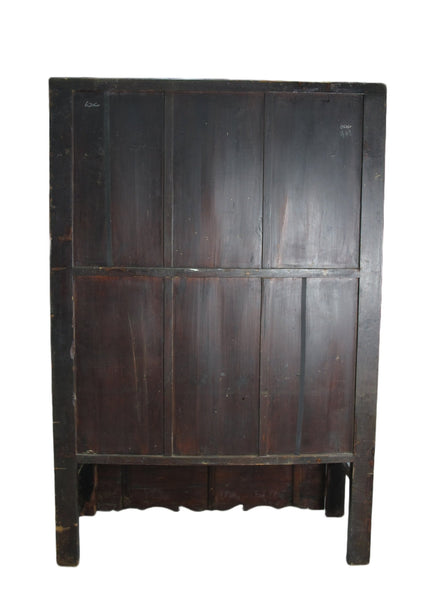 Red Antique Chinese Wedding Cabinet – 77 inches Tall - Dyag East