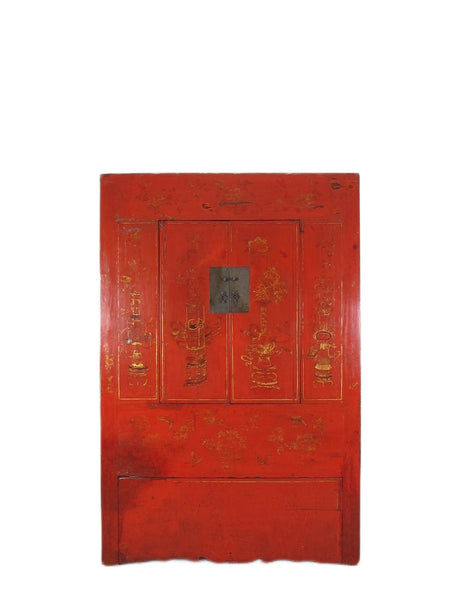 Red Antique Chinese Wedding Cabinet – 77 inches Tall - Dyag East