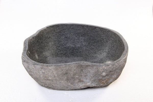 Round Free Form River Stone Vessel 2 - Dyag East