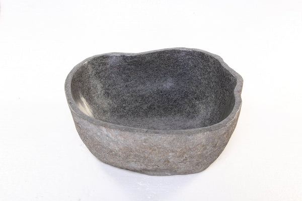Round Free Form River Stone Vessel 2 - Dyag East