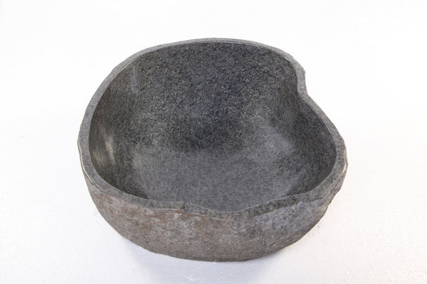 Round Free Form River Stone Vessel 2 - Dyag East