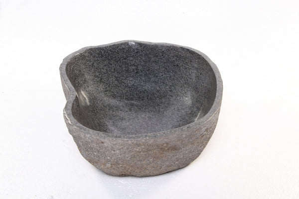 Round Free Form River Stone Vessel 2 - Dyag East
