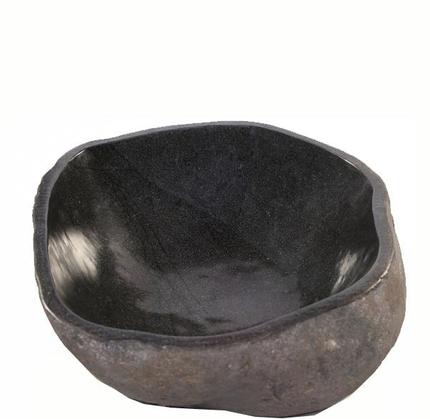 Round Free Form River Stone Vessel 3 - Dyag East