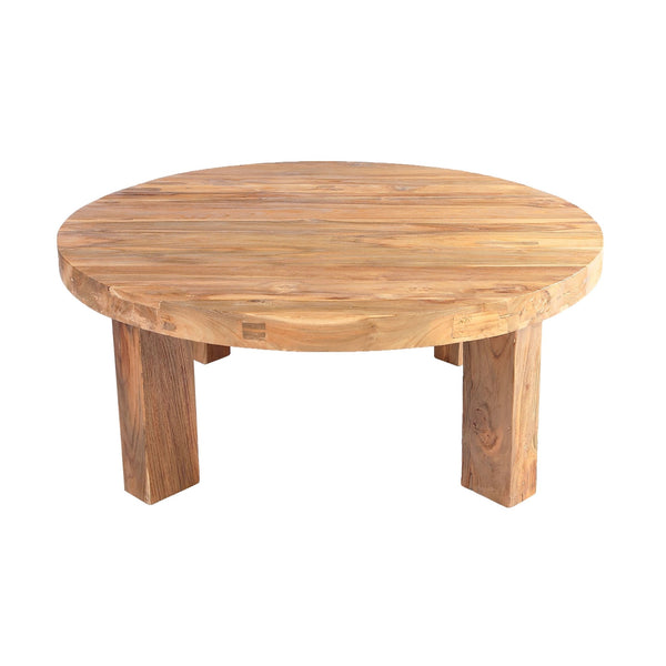 Round Modern Teak Coffee Table - Dyag East
