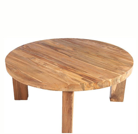 Round Modern Teak Coffee Table - Dyag East