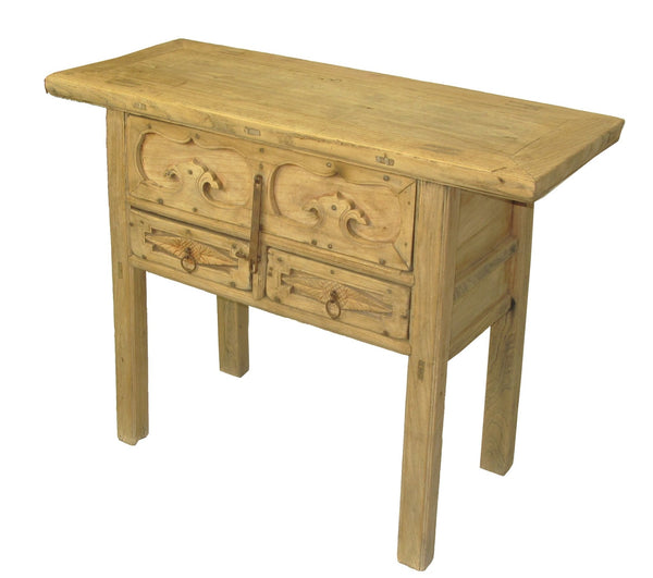 Rustic Asian Dressers with Decorative Carved Drawer Fronts 3 & 4 - Dyag East
