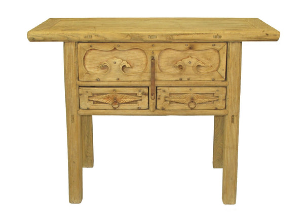 Rustic Asian Dressers with Decorative Carved Drawer Fronts 3 & 4 - Dyag East