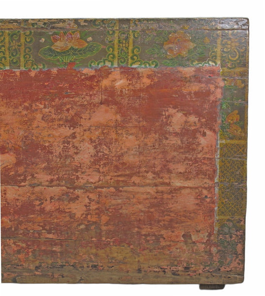 Rustic Red/Green Antique Cabinet - Dyag East