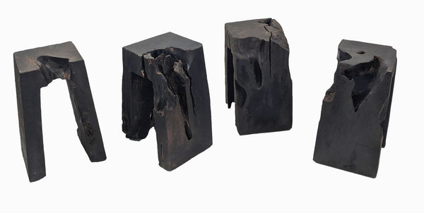 Sculptured Teak Accent or Side Table or Stool 1 - Dyag East
