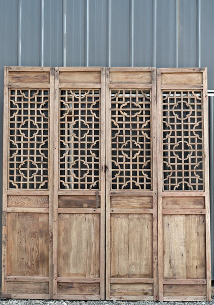 Set of 4 Antique Farmer Screen Door Panels - Dyag East