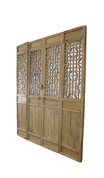 Set of 4 Antique Farmer Screen Door Panels - Dyag East