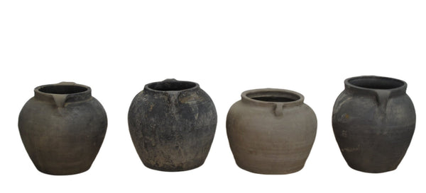 Set of 4 Earthenware Planter Pot with Handlers - Dyag East