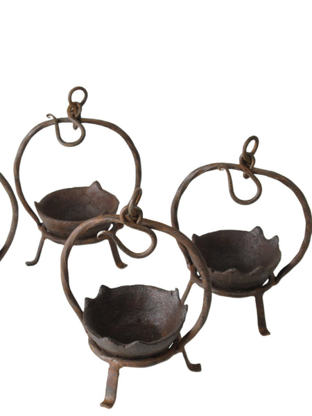 Set of 5 Vintage Oil Burner or Candle Holder - Dyag East