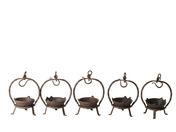 Set of 5 Vintage Oil Burner or Candle Holder - Dyag East