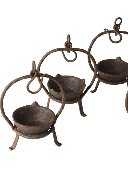 Set of 5 Vintage Oil Burner or Candle Holder - Dyag East