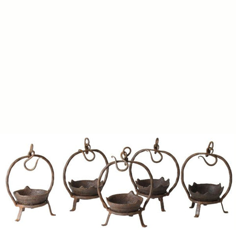 Set of 5 Vintage Oil Burner or Candle Holder - Dyag East