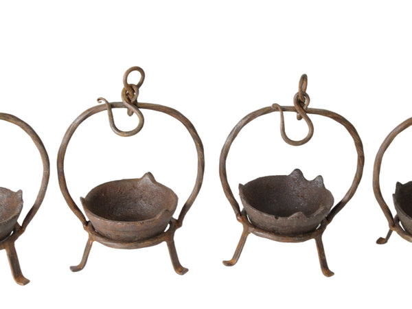 Set of 5 Vintage Oil Burner or Candle Holder - Dyag East