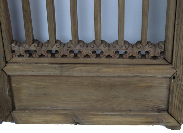 Three Antique Chinese Wood Screen Panels - Dyag East