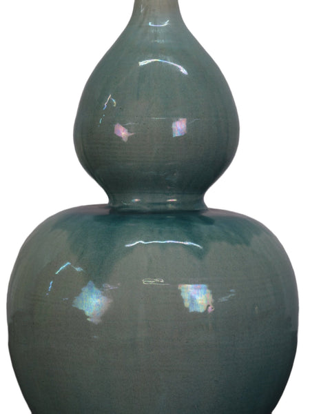 Turquoise Bottle Gourd Vase - Dyag East