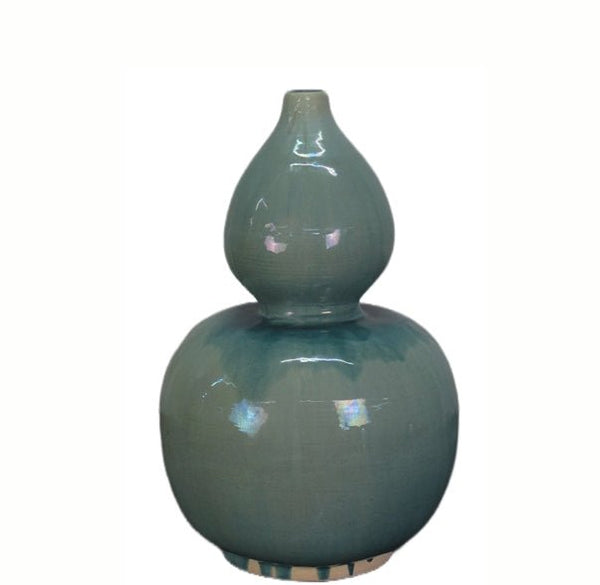 Turquoise Bottle Gourd Vase - Dyag East