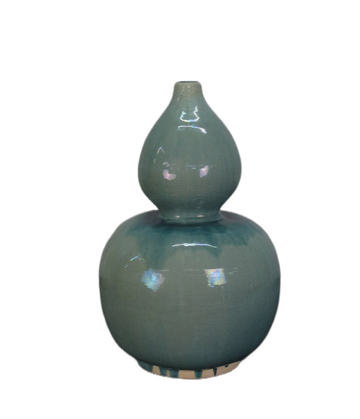 Turquoise Bottle Gourd Vase - Dyag East