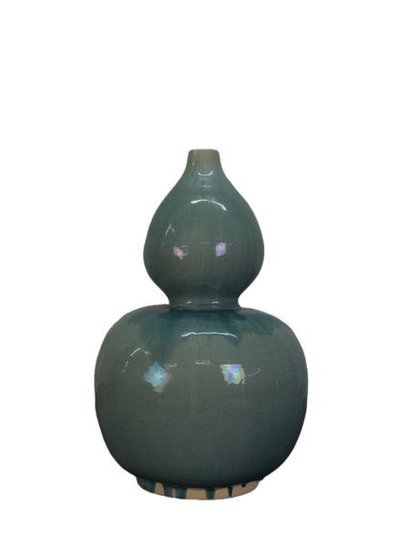 Turquoise Bottle Gourd Vase - Dyag East