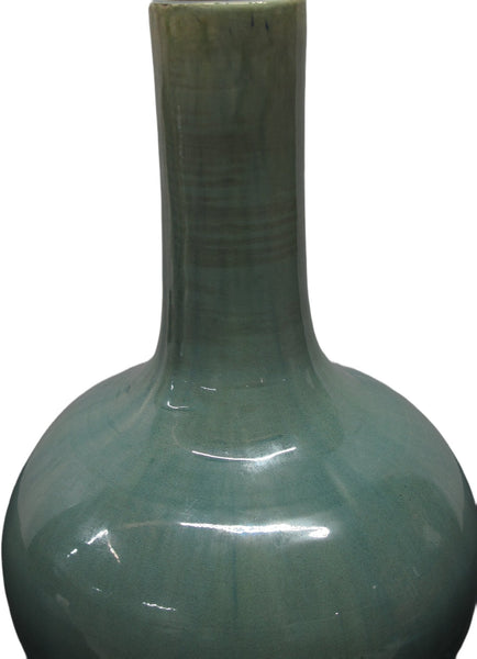 Turquoise Long Neck Vase - Dyag East