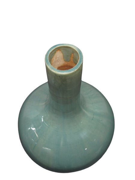 Turquoise Long Neck Vase - Dyag East