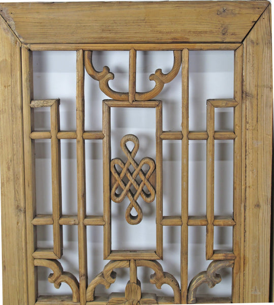 Two Antique Chinese Wood Screen Panels - Dyag East