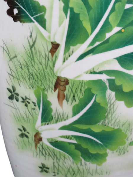 Vintage Chinese Dragon Flies Famille Rose Porcelain Vase - Dyag East