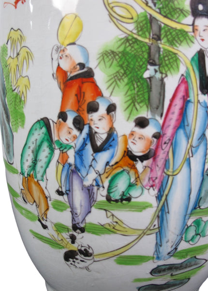 Vintage Chinese Famille Rose Porcelain Vase - Dyag East