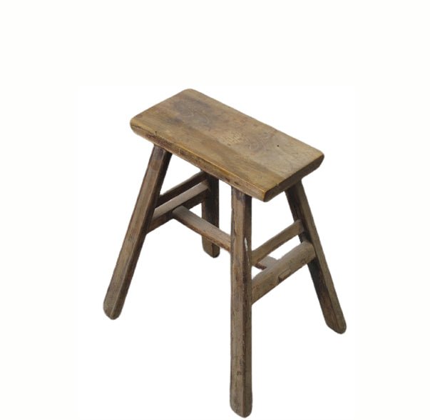 Vintage Chinese Farmer's Stool or Accent Table - Dyag East