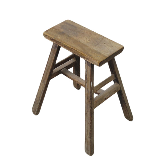 Vintage Chinese Farmer's Stool or Accent Table - Dyag East