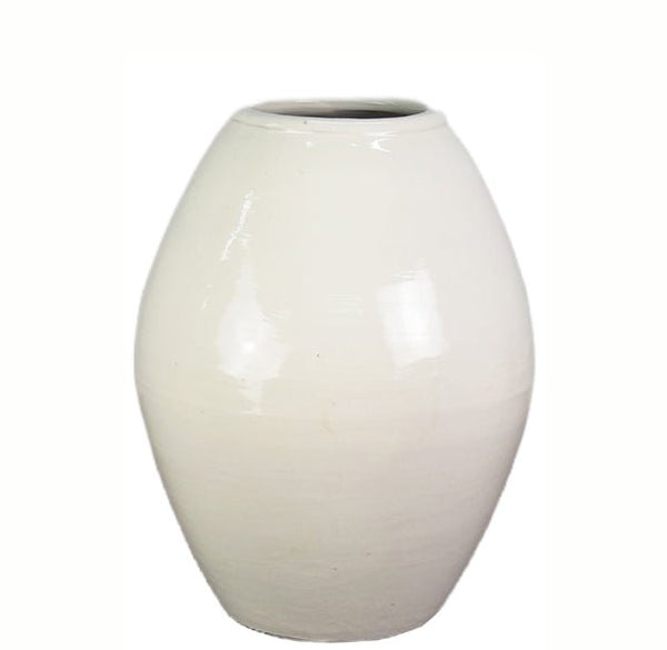 White Oblong Jar - Dyag East