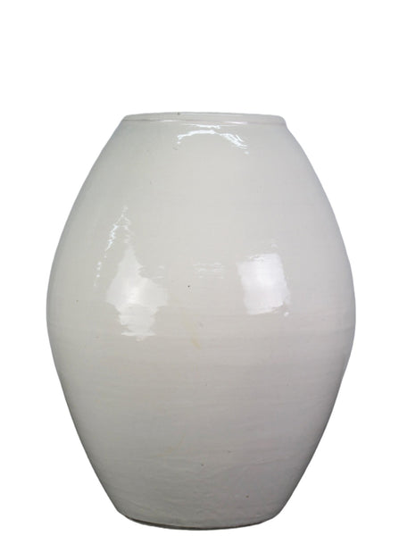 White Oblong Jar - Dyag East