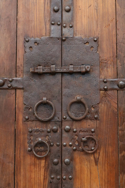Z - Large Star Vintage Chinese Gate Door - Dyag East