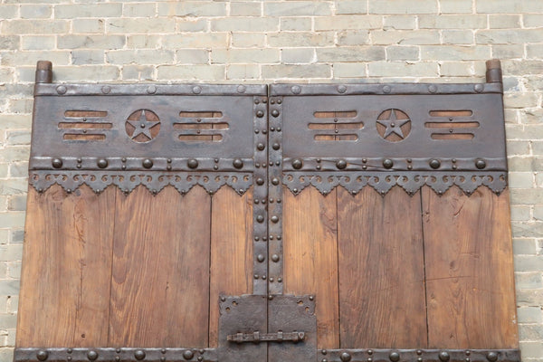 Z - Large Star Vintage Chinese Gate Door - Dyag East