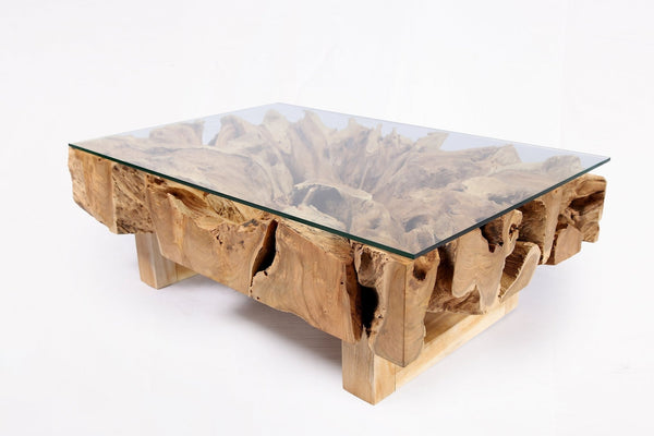 ZR - Rectangular Teak Root Coffee Table - Dyag East