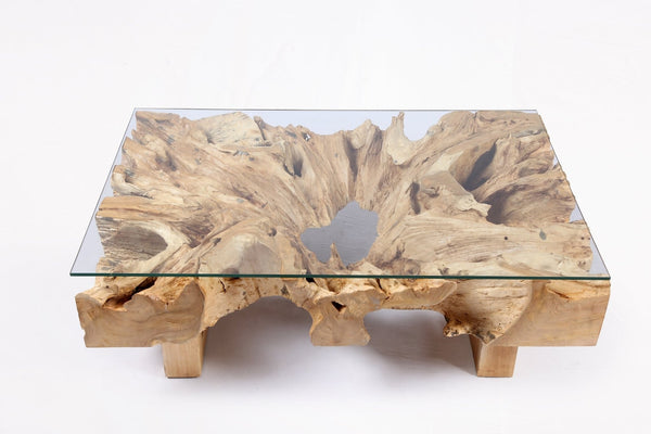 ZR - Rectangular Teak Root Coffee Table - Dyag East